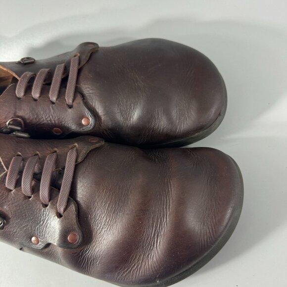 Birkenstock Alabama Brown Oils Leather Closed Toe Shoes, Size 45